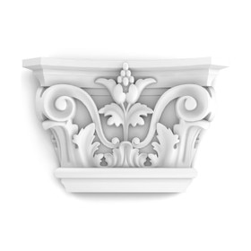 Orac Decor | Purotouch High Density Polyurethane Capital for K200 | Primed White | 9in W x 5-7/8in H