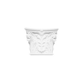 Orac Decor | High Density Polyurethane Capital for K250 | Primed White | 14in H x 16-15/16in W