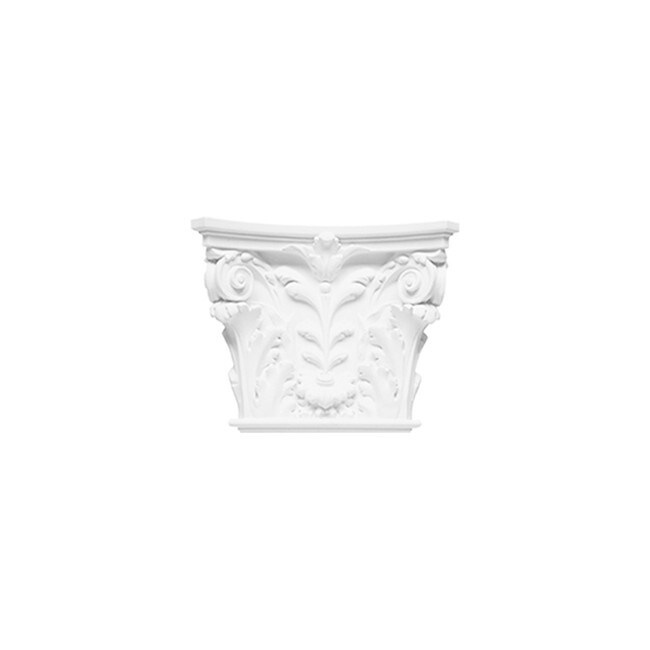 Orac Decor | High Density Polyurethane Capital for K250 | Primed White | 14in H x 16-15/16in W