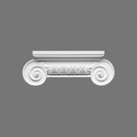 Orac Decor | High Density Polyurethane Capital for K250 | Primed White | 5-5/16in H x 18-1/2in W