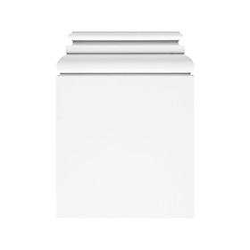 Orac Decor | Purotouch High Density Polyurethane Plinth Block for K240 and K250 | Primed White | 21-1/8in H x 15-3/8in W