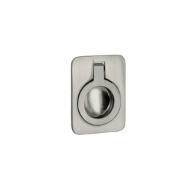 Brushed Nickel Flush Pull 2"L X 1-9/16"W