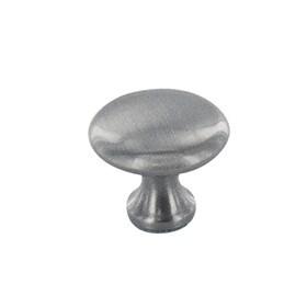 1 1/4"Dia Zinc Die Cast Knob Satin Pewter