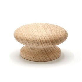 1 3/4" Dia. Unfinished Knob Round Beech