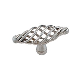1-3/4" Wide Steel Knob Satin Nickel