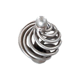 1-3/8" Diameter Steel Knob Antique Pewter