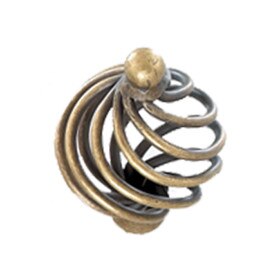 1-7/8" Diameter Steel Knob Antique Brass | KNOB-756-AB Series