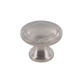 Brushed Nickel Knob 1 5/16" Dia