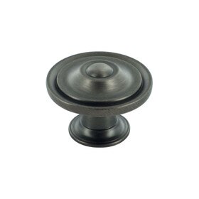 Antique Pewter Knob 1 3/8" Dia