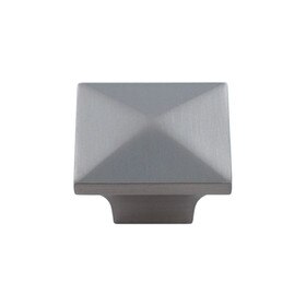 Matte Brushed Nickel Knob 1 1/4" X 1 1/4"