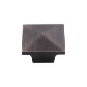Oil Rubbed Bronze Knob 1 1/4" X 1 1/4"
