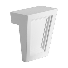 7" High x 6" Wide Keystone with Recessed Panel