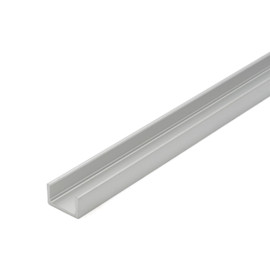 Clear Anodized Aluminum LED Light Channel | 8' Length Fits Up to 3/8" (10MM) | L-TASK-11 Series