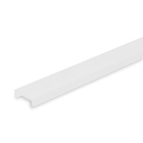 Frosted White Acrylic Channel Lens for LED Ribbon Mounting Channel | 8' Length | L-TASK-12LENS Series