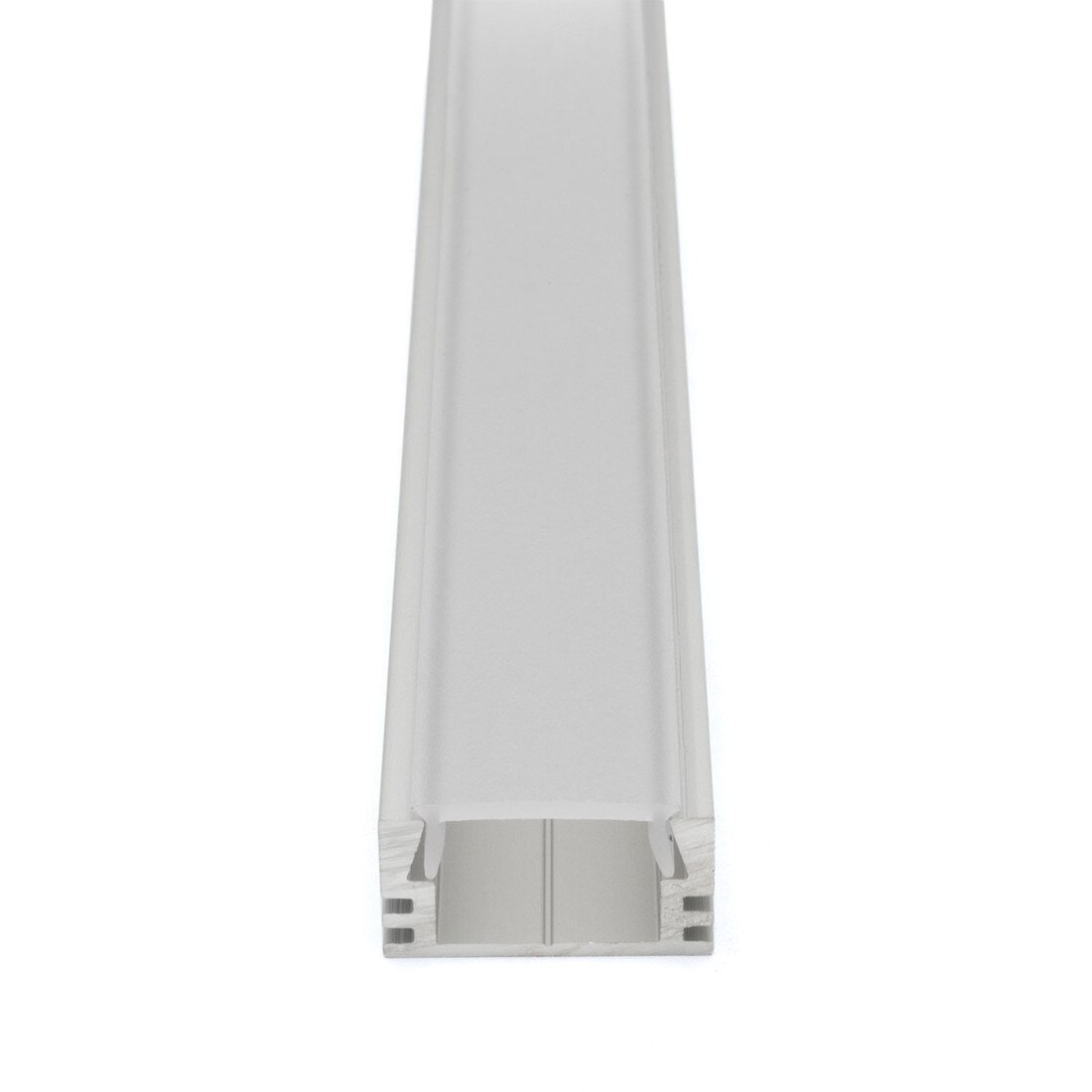 Clear Anodized Aluminum LED Light Channel with Lens | 4' Length Fits Up to 9/16" (20MM) | L-TASK-14F Series