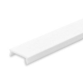 Opaque White Acrylic Channel Lens for LED Ribbon Mounting Channel | 8' Length | L-TASK-14LENS-WH Series