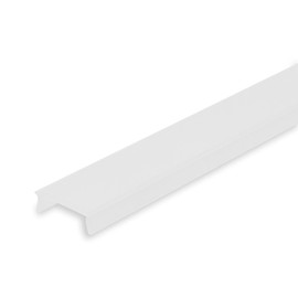 Frosted White Acrylic Channel Lens for LED Ribbon Mounting Channel | 4' Length | L-TASK-14LENS Series