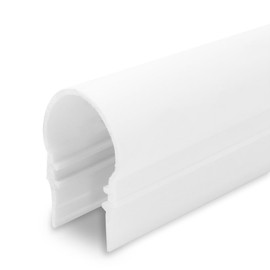 Opaque White Acrylic Channel Lens for LED Ribbon Mounting Channel | 8' Length | L-TASK-15LENS-WH Series