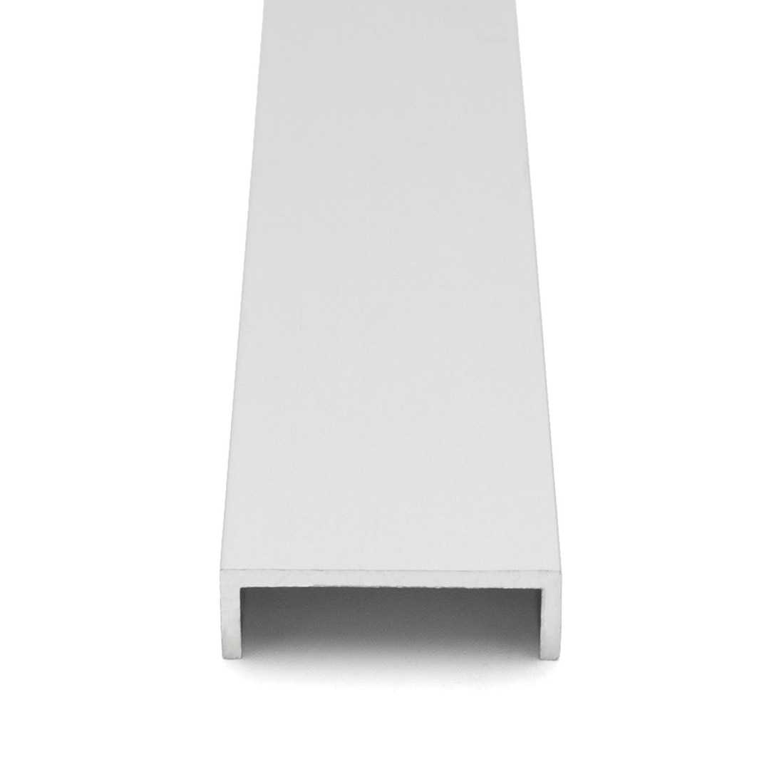 Clear Anodized Aluminum LED Light Channel 12' Length Fits Up to 9/16" (20MM)