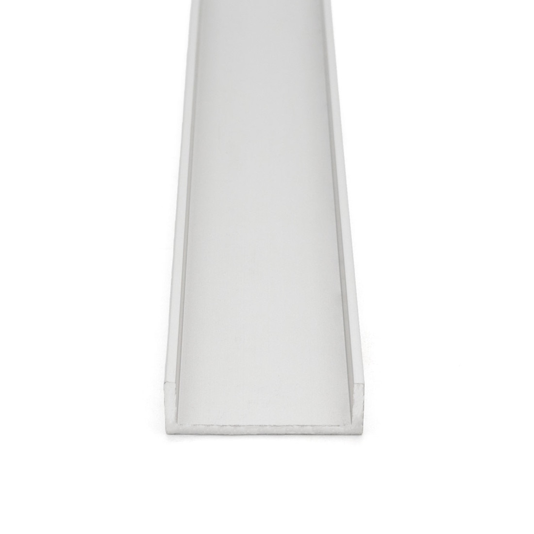 Clear Anodized Aluminum LED Light Channel 12' Length Fits Up to 9/16" (20MM)