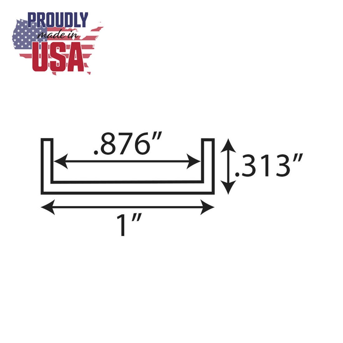 Clear Anodized Aluminum LED Light Channel 12' Length Fits Up to 9/16" (20MM)