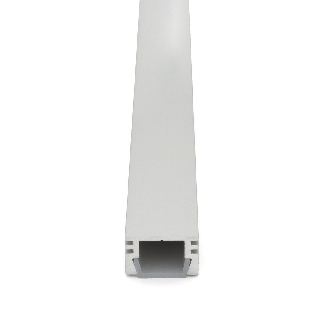 Clear Anodized Aluminum LED Light Channel with Lens | 4' Length Fits Up to 3/8" (10MM) | L-TASK-1F Series