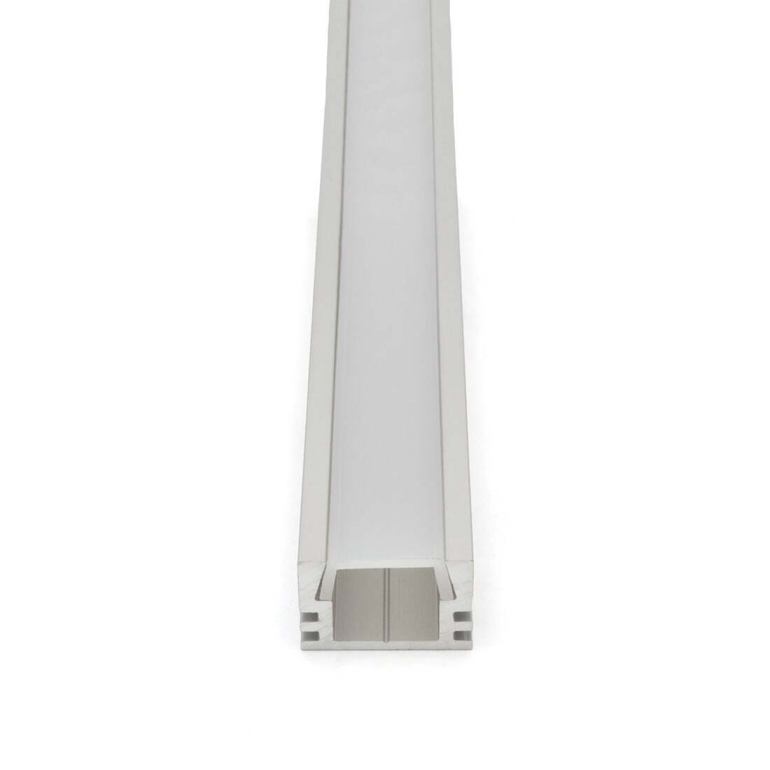 Clear Anodized Aluminum LED Light Channel with Lens | 4' Length Fits Up to 3/8" (10MM) | L-TASK-1F Series