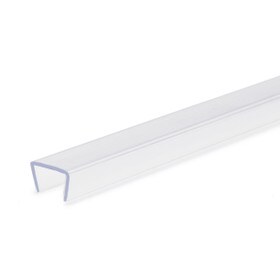 Clear Plastic Plastic LED Light Channel | 4' Length Fits Up to 3/8" (10MM)
