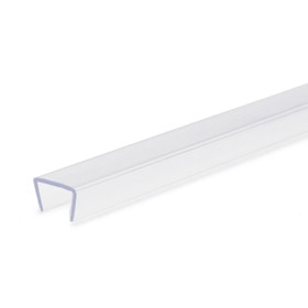 Clear Plastic Plastic LED Light Channel | 4' Length Fits Up to 3/8" (10MM)