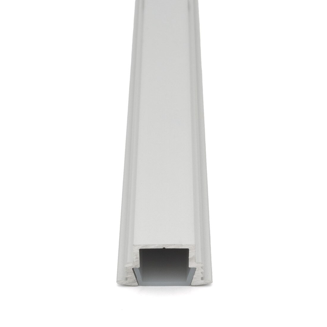 Clear Anodized Aluminum LED Light Channel with Lens | 4' Length Fits Up to 3/8" (10MM) | L-TASK-3F Series