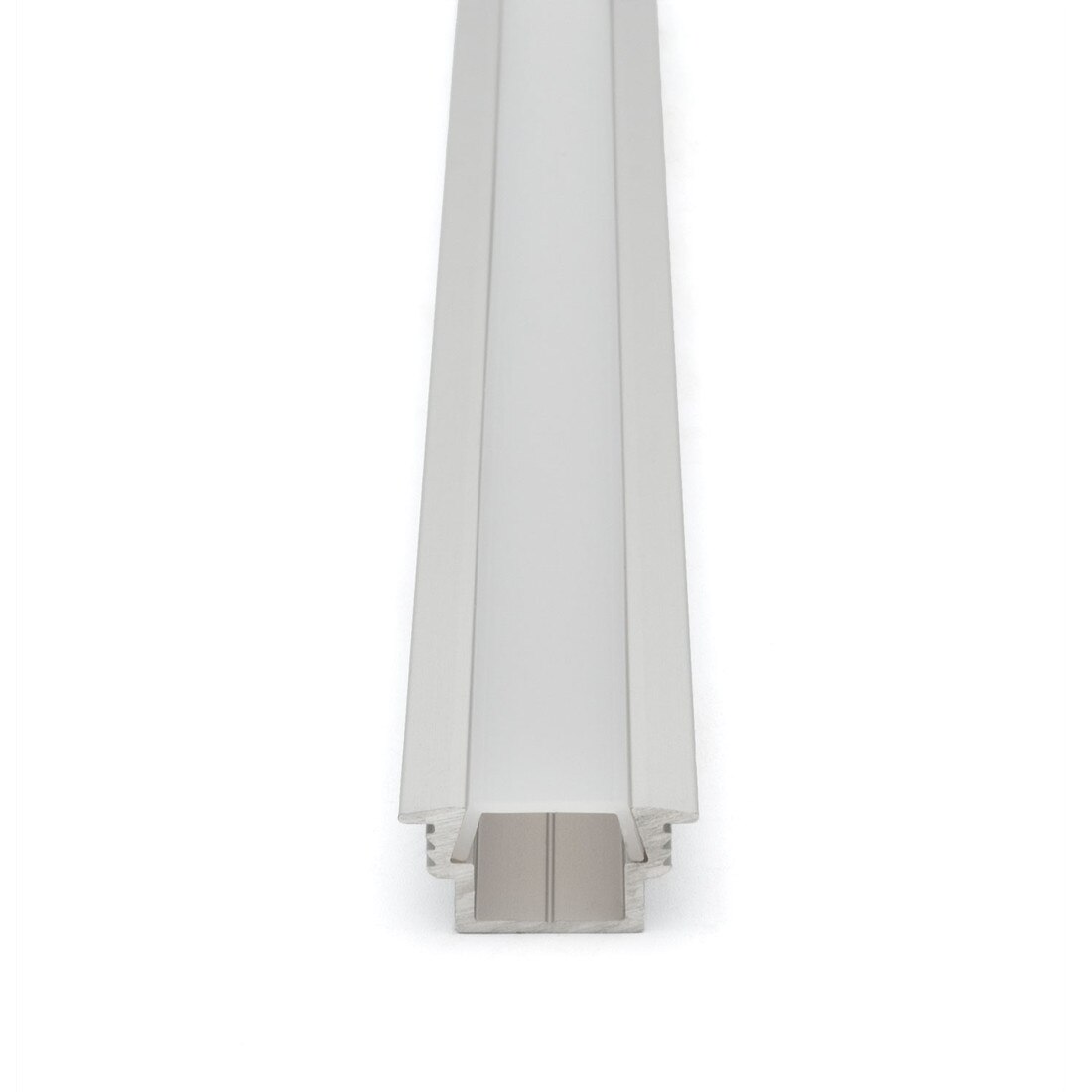 Clear Anodized Aluminum LED Light Channel with Lens | 4' Length Fits Up to 3/8" (10MM) | L-TASK-3F Series