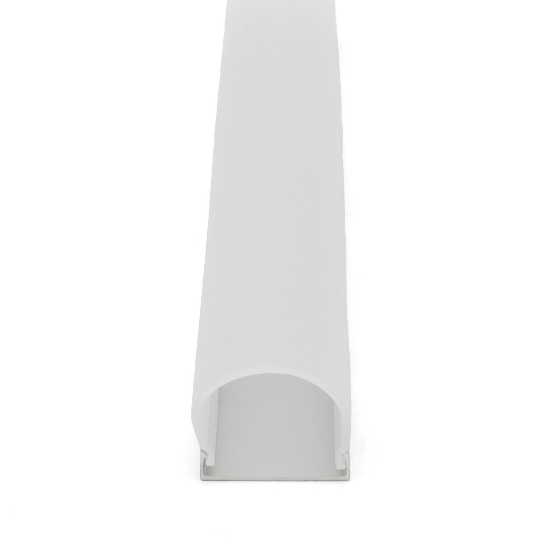 Clear Anodized Aluminum LED Light Channel with Lens | 8' Length Fits Up to 9/16" (20MM) | L-TASK-4D Series