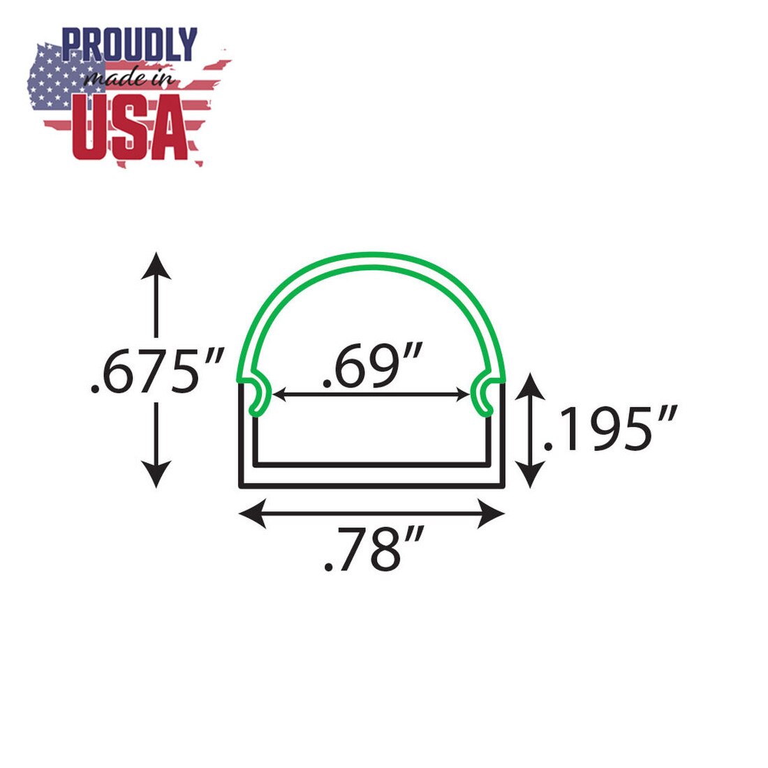 Clear Anodized Aluminum LED Light Channel with Lens | 8' Length Fits Up to 9/16" (20MM) | L-TASK-4D Series