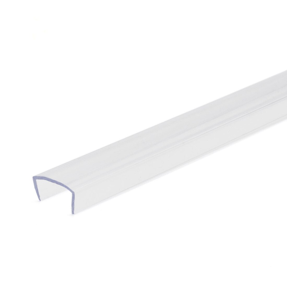 Clear Plastic Plastic LED Light Channel | 4' Length Fits Up to 1/2" (12MM) | L-TASK-50P-4 Series