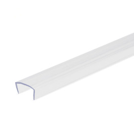 Clear Plastic Plastic LED Light Channel | 4' Length Fits Up to 1/2" (12MM) | L-TASK-50P-4 Series