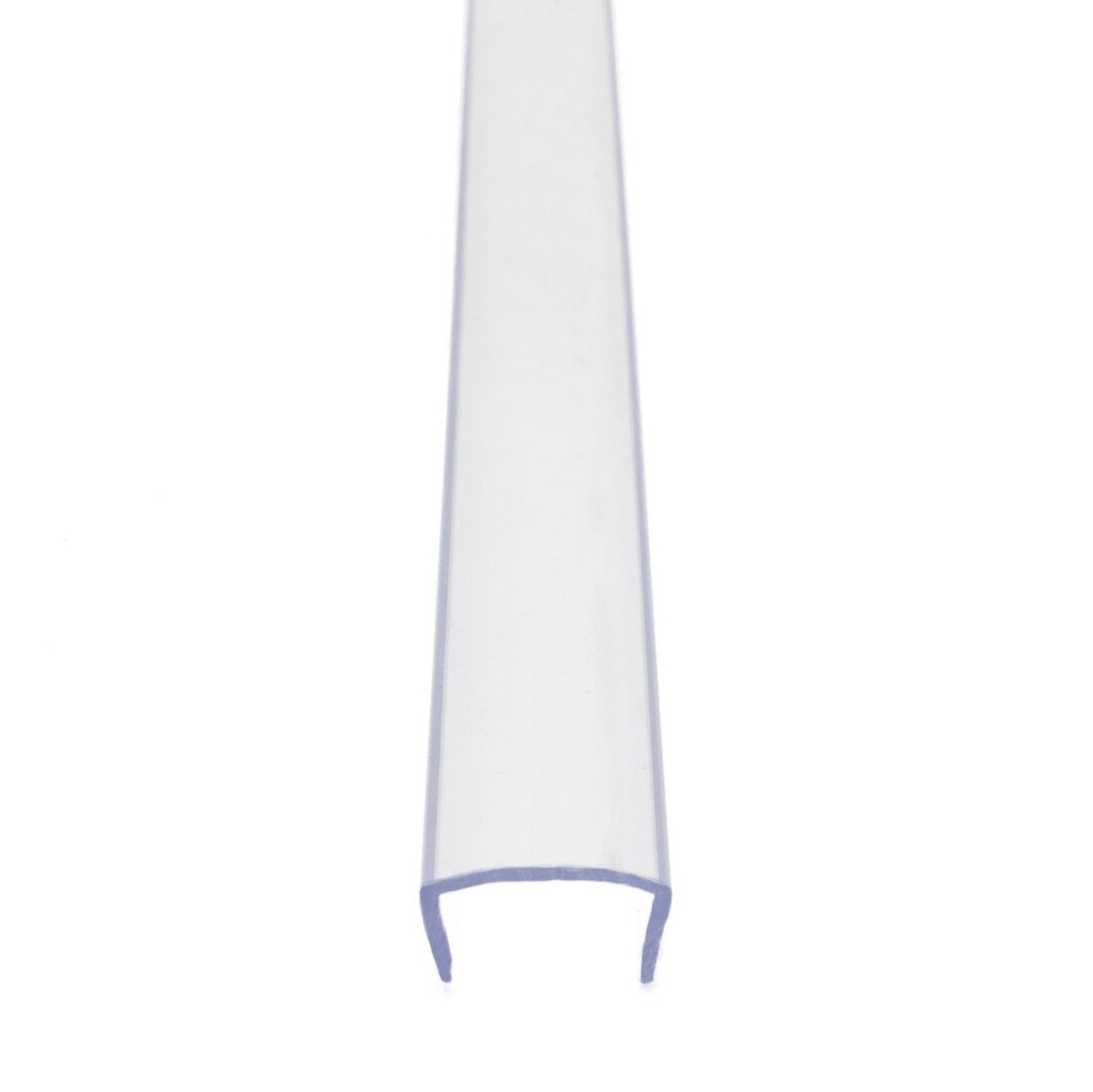 Clear Plastic Plastic LED Light Channel | 4' Length Fits Up to 1/2" (12MM) | L-TASK-50P-4 Series