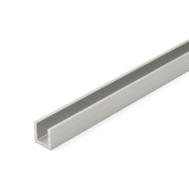 Clear Anodized Aluminum LED Light Channel | 12' Length Fits Up to 5/32" (4MM) | L-TASK-57 Series