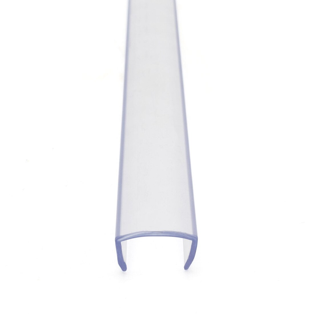 Clear Plastic Plastic LED Light Channel | 8' Length Fits Up to 5/8" (15.875MM) | L-TASK-58P-8 Series