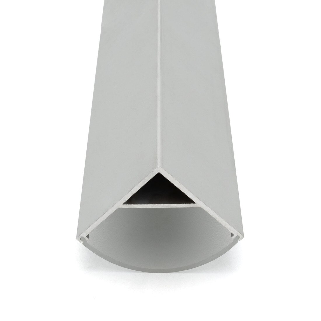 Clear Anodized Aluminum LED Light Channel with Lens | 8' Length Fits Up to 9/16" (20MM) | L-TASK-7D Series
