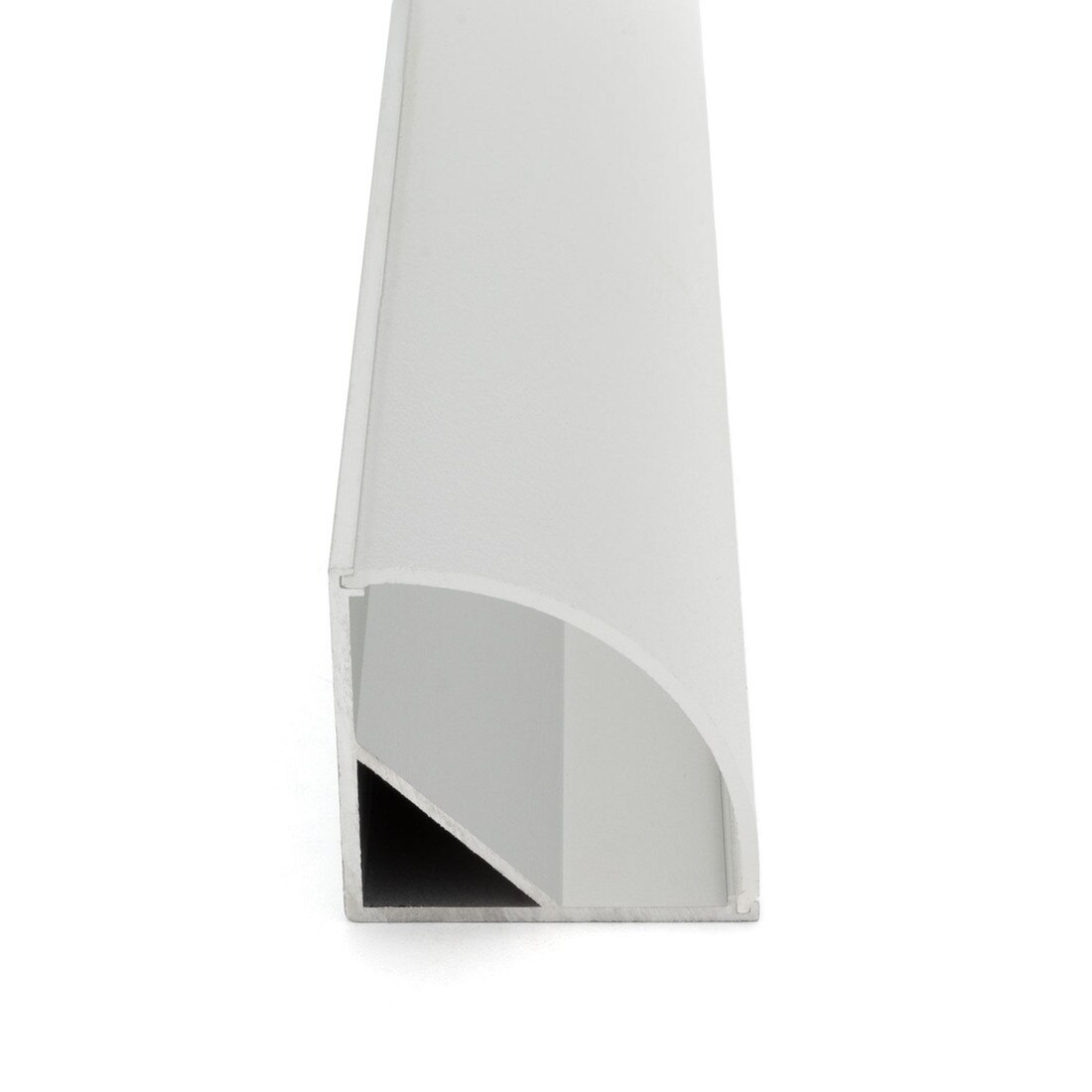 Clear Anodized Aluminum LED Light Channel with Lens | 8' Length Fits Up to 9/16" (20MM) | L-TASK-7D Series