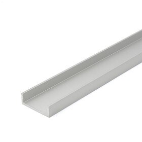 Clear Anodized Aluminum LED Light Channel | 12' Length Fits Up to 9/16" (20MM)