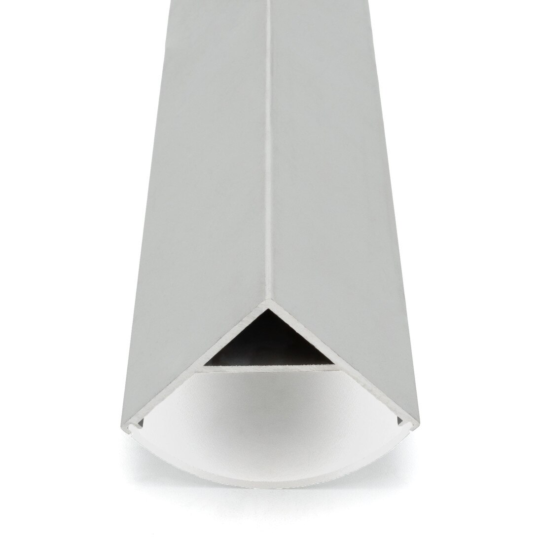 Clear Anodized Aluminum LED Light Channel with Lens | 8' Length Fits Up to 9/16" (20MM) | L-VISION-7D Series