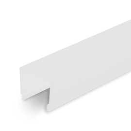 Frosted White Acrylic Channel Lens for LED Ribbon Mounting Channel | 8' Length | L-VISION-F Series