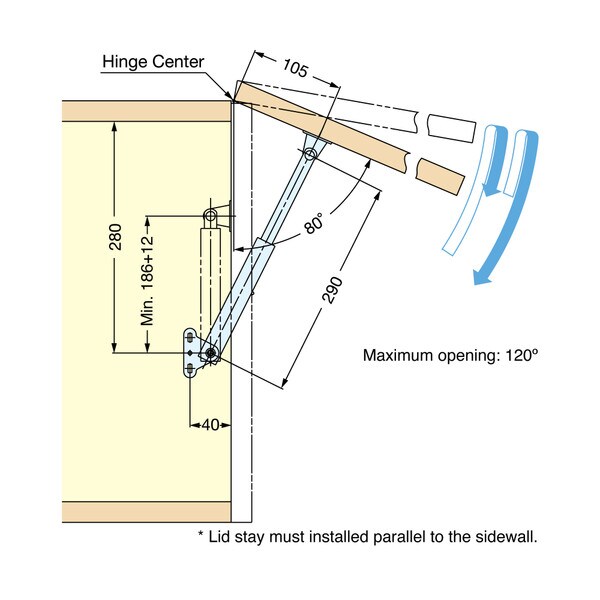 11-27/64" Long Lid Stay