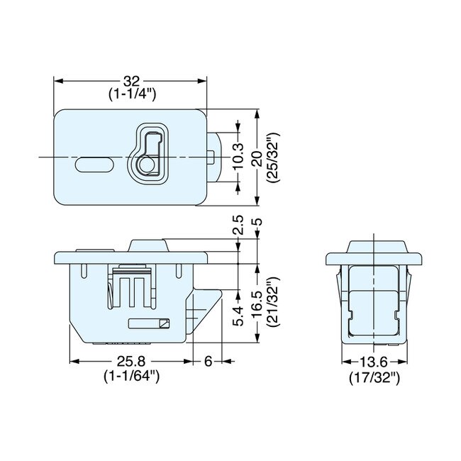 Sugatsune Quick Release Panel Latch LCPK32LBL Series LCPK32LBL