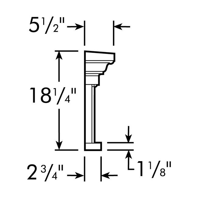 18" High x 58" Wide Door Crosshead