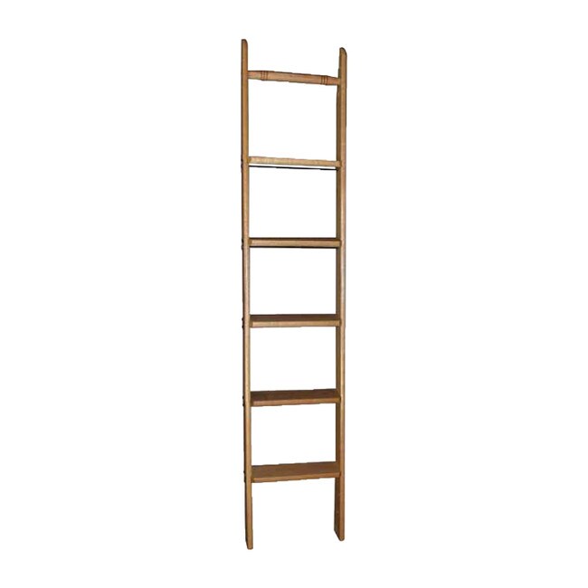 8' High x 16" Wide Unfinished Cherry Staingrade Wood Unassembled Library Ladder