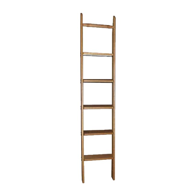 8' High x 16 Wide Unfinished Walnut Staingrade Wood Unassembled Library  Ladder