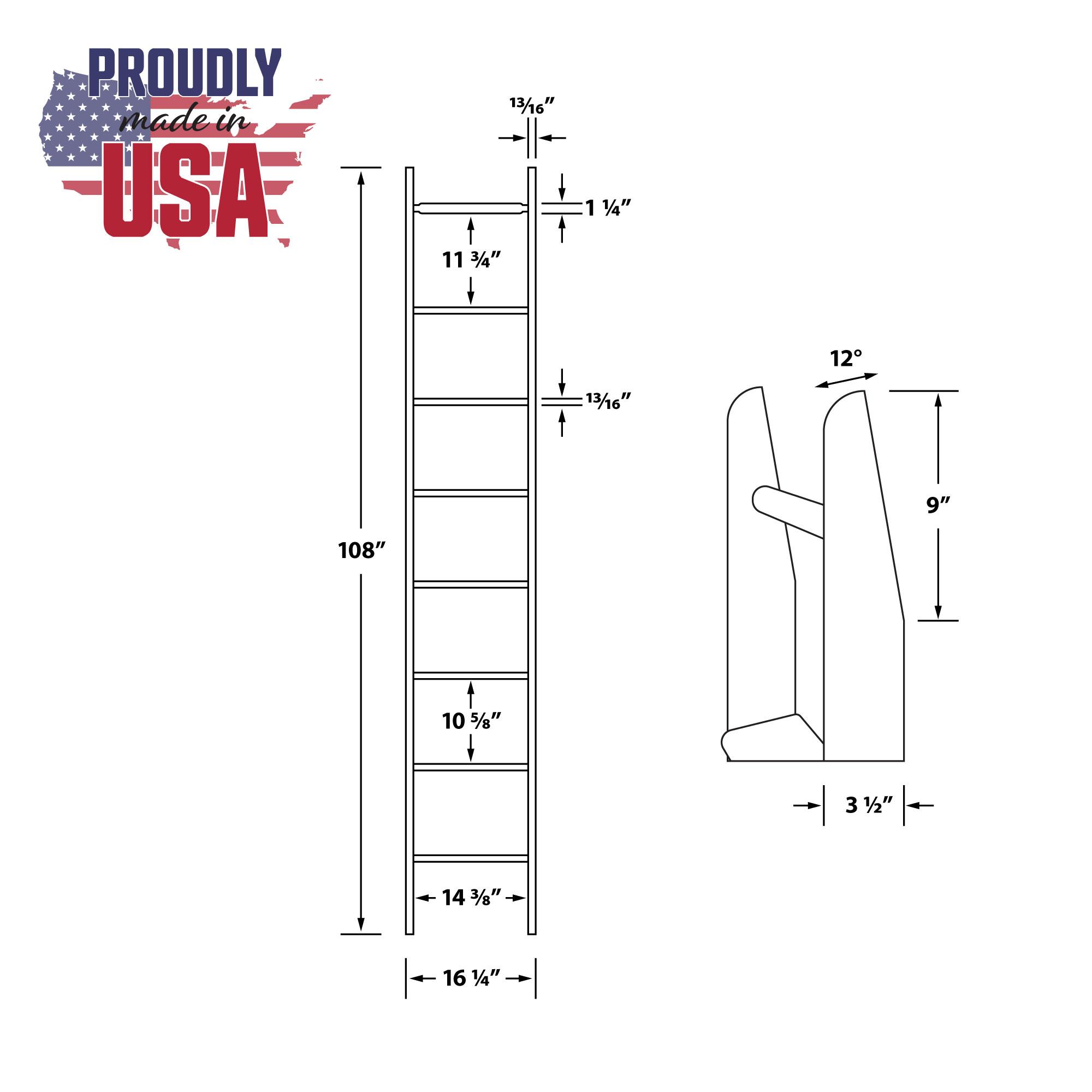 9' High x 16