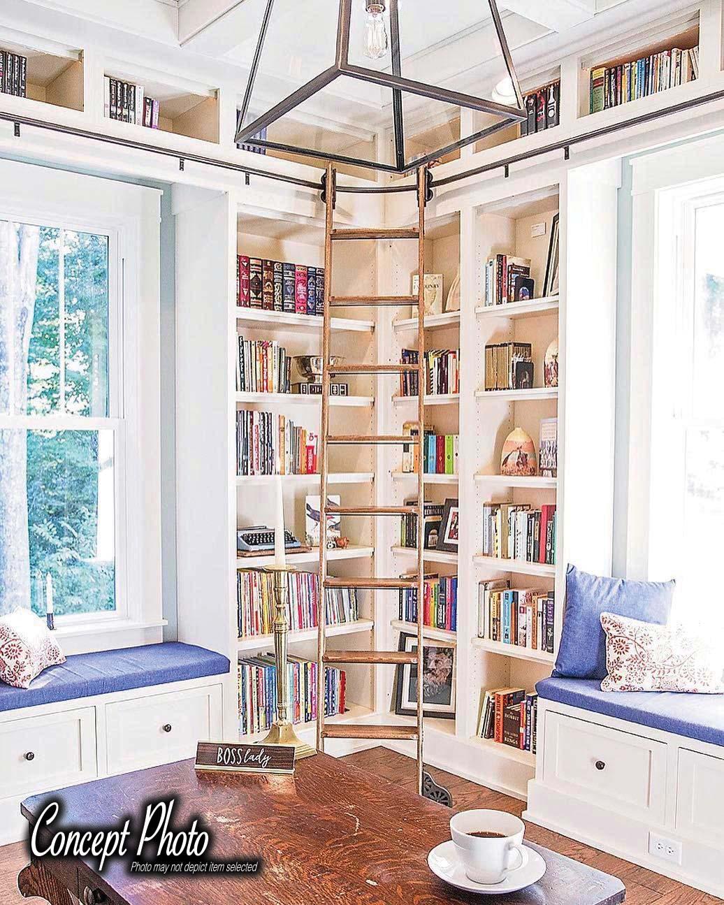 Unfinished ladder bookshelf discount